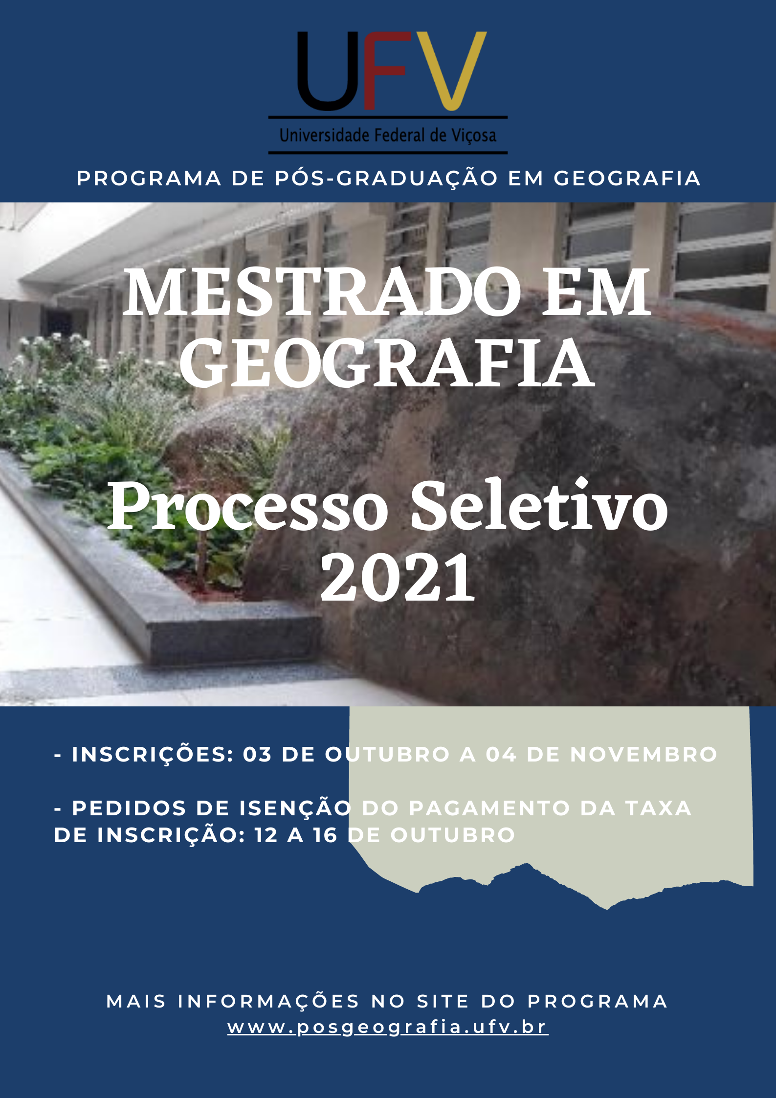 Processo Seletivo 2021 – Inscrições Abertas | GEOGRAFIA